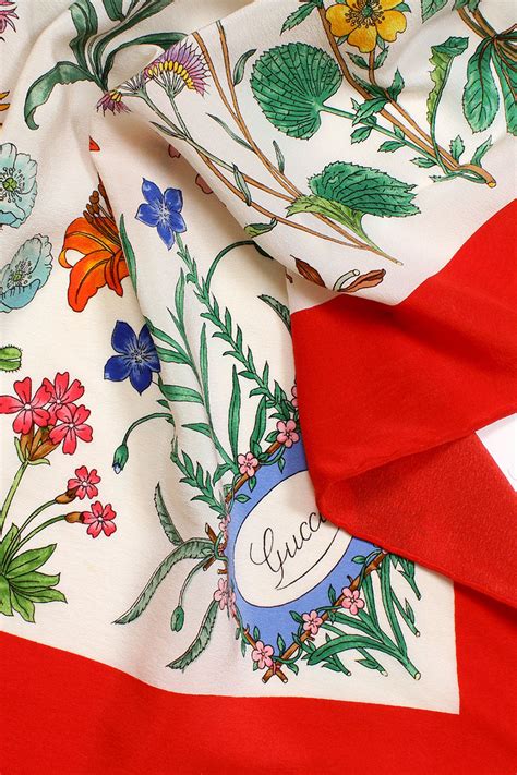 gucci accornero scarf|gucci floral scarf.